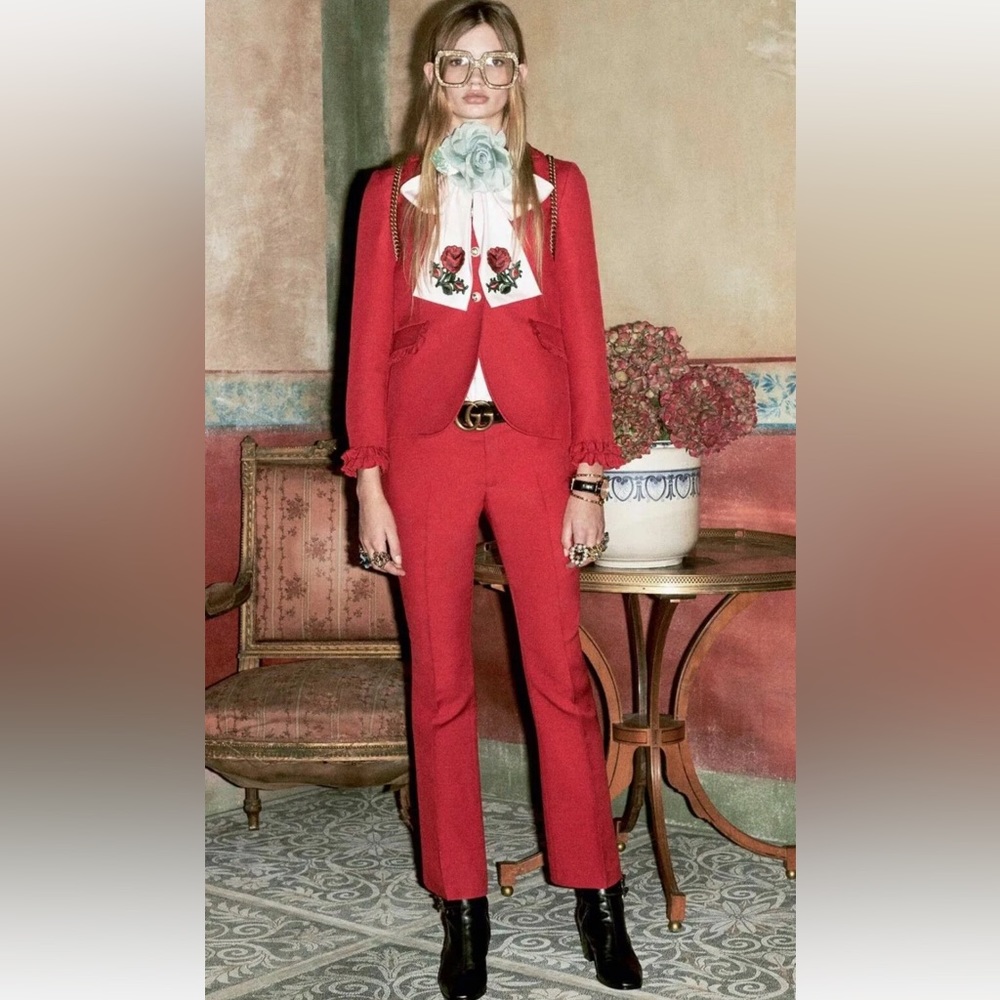 Gucci Wool/Silk Blend Trousers